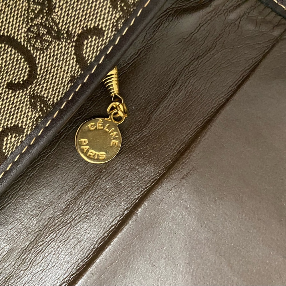 Celine Monogram Clutch in Brown and Black - Picture 8 of 12